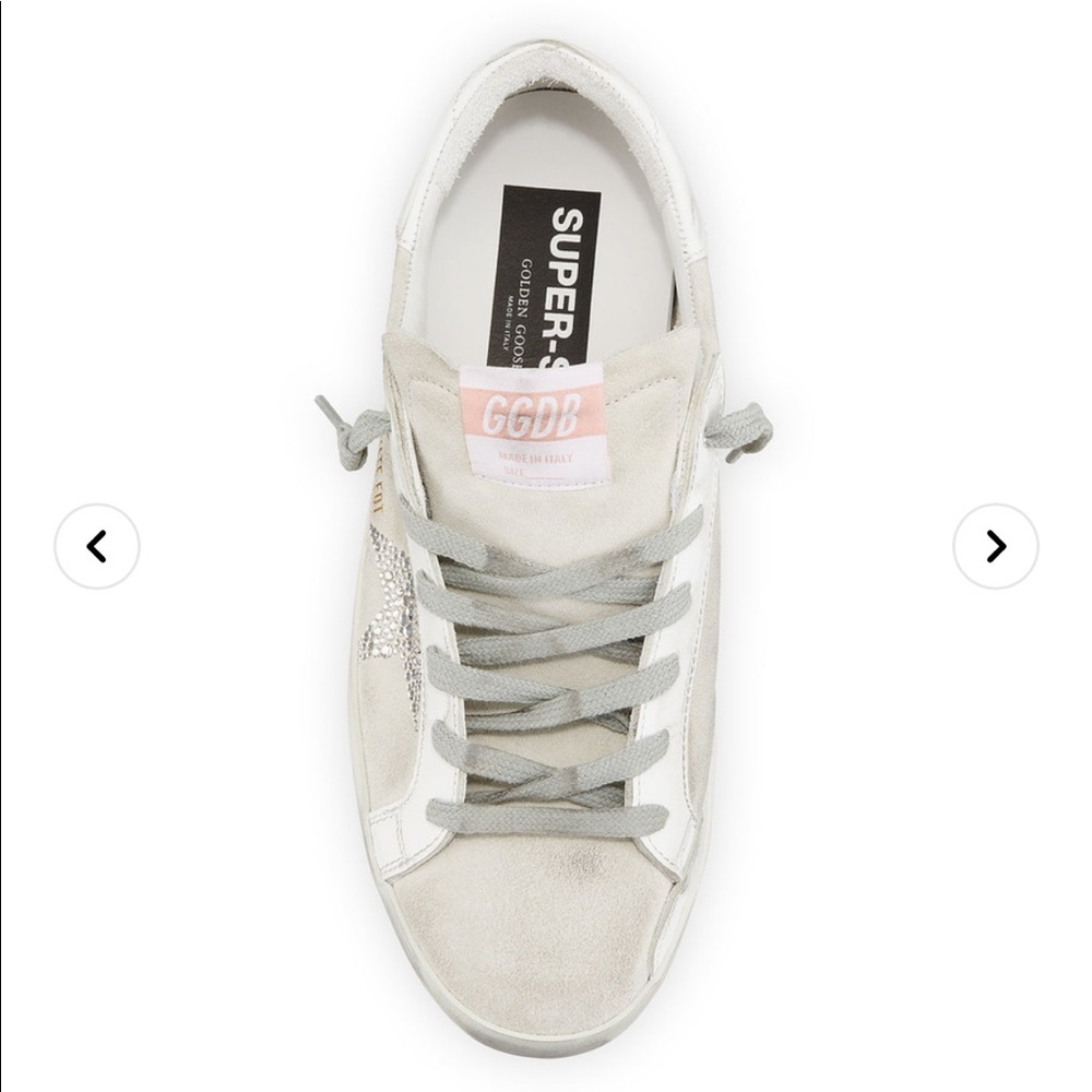 Golden Goose Superstar Swarovski Crystal Suede Sneakers - Picture 3 of 16